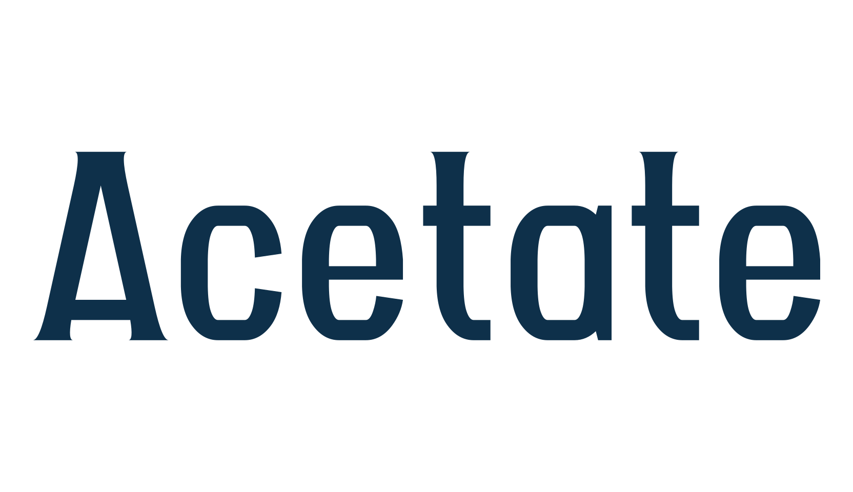 Acetate, basic serif font preview
