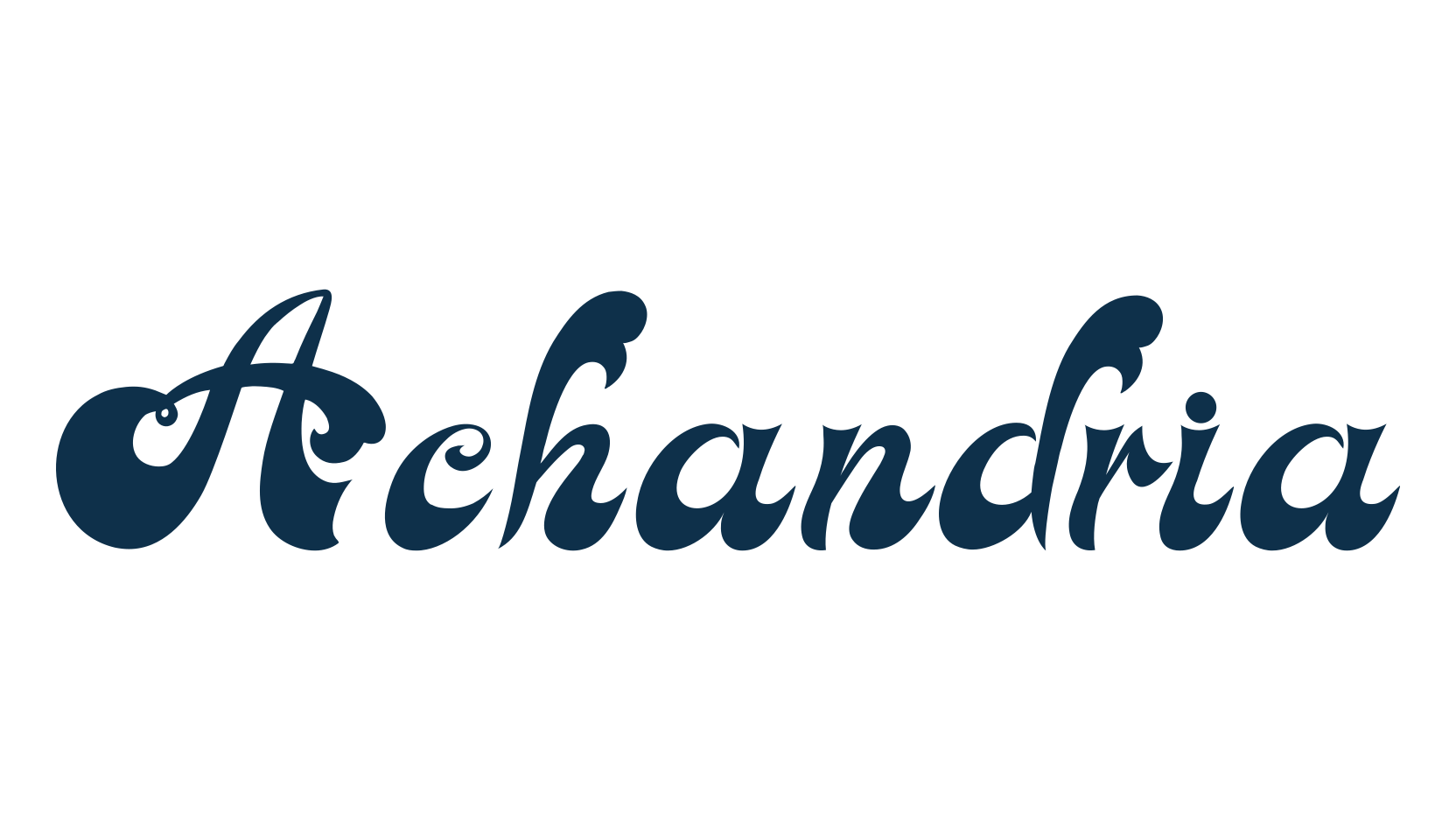 Achandria, fancy retro decorative font preview