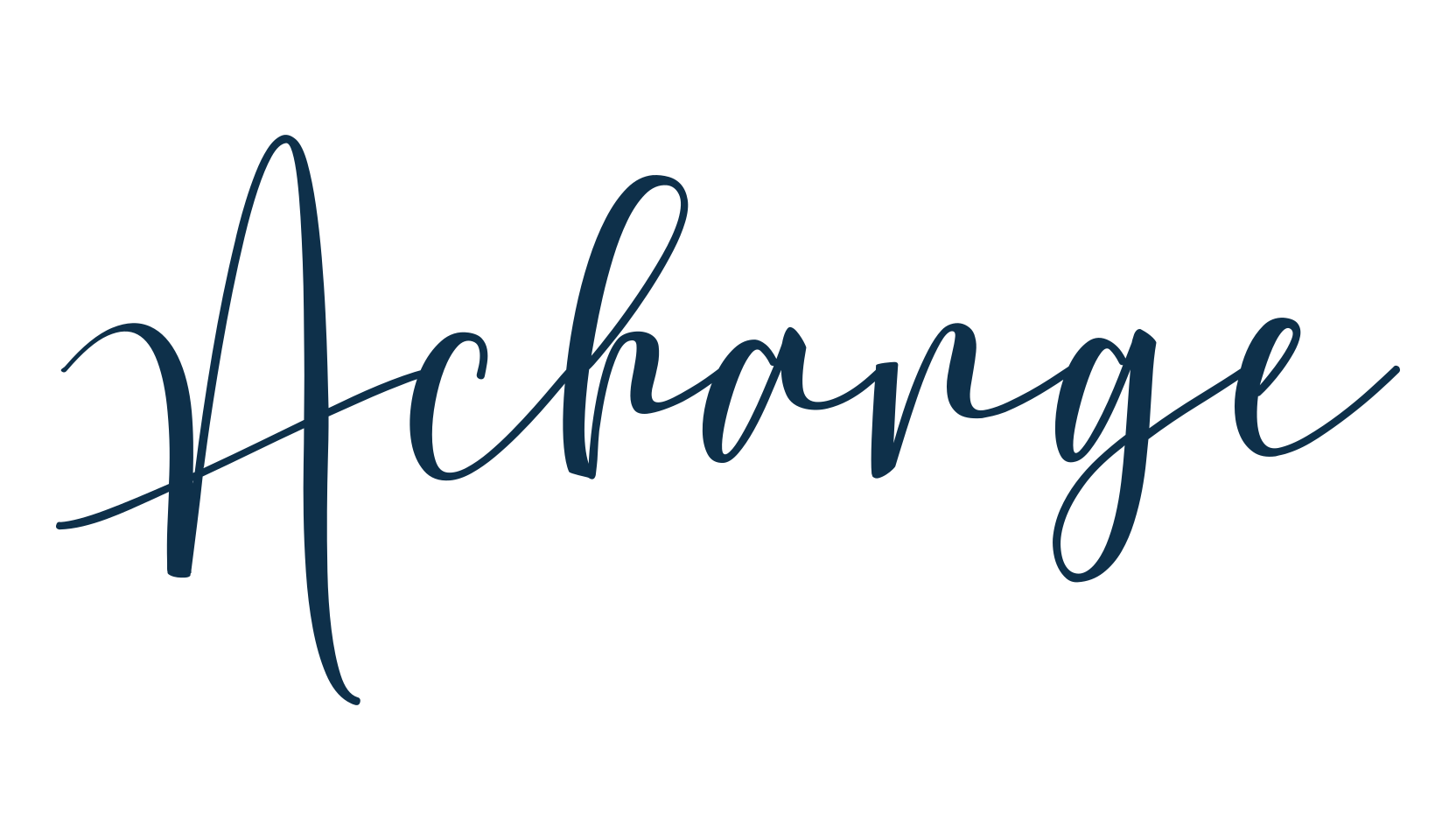 Achange, calligraphy font preview