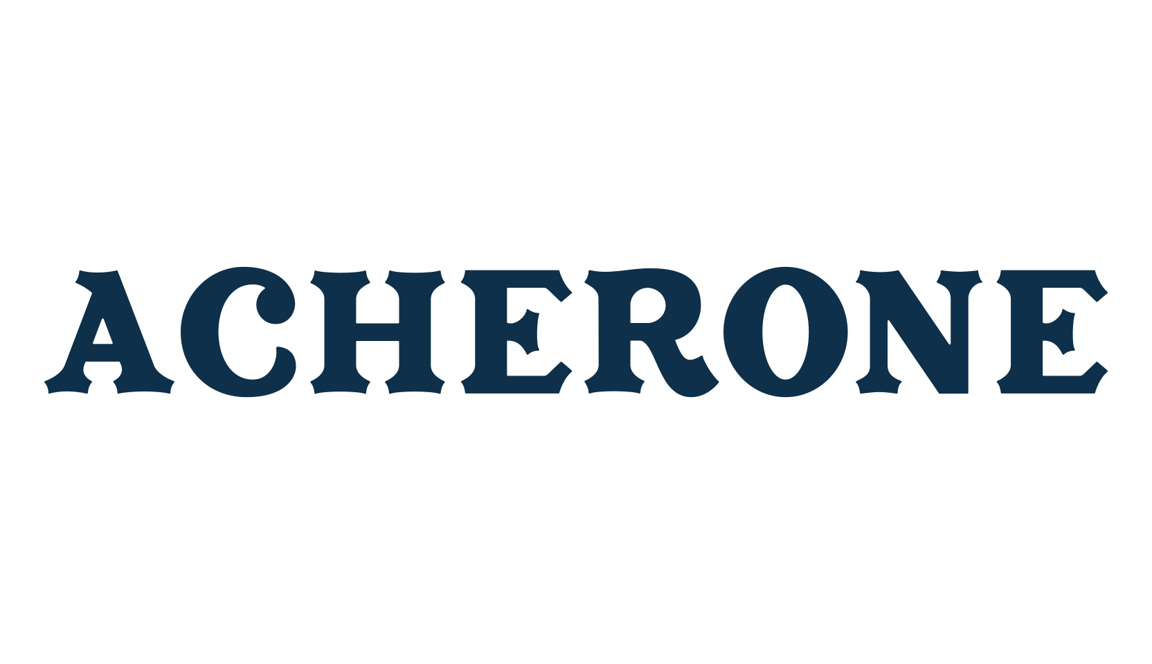 Acherone, retro font preview