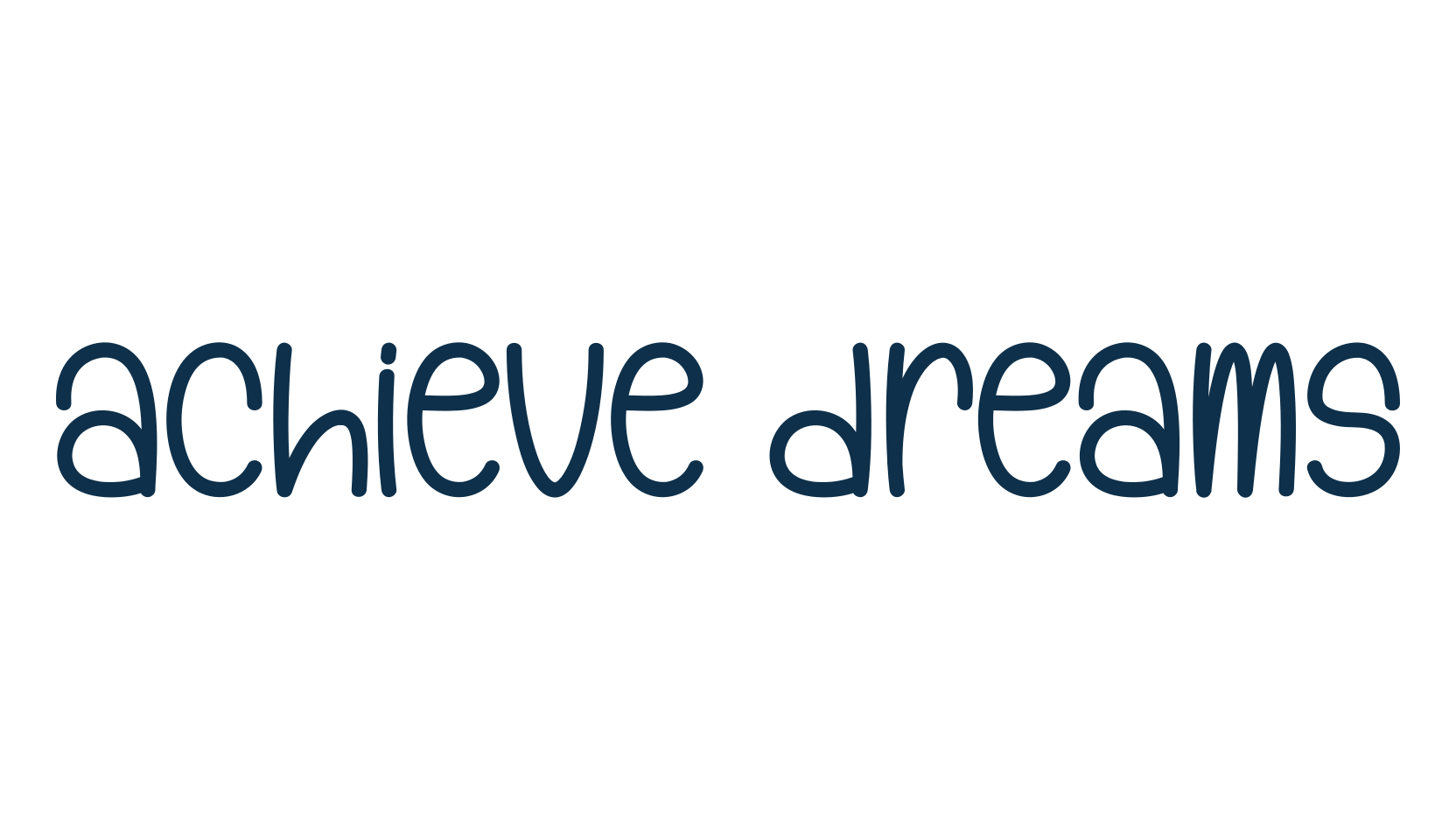 Achieve Dreams, fancy various decorative script calligraphy font preview