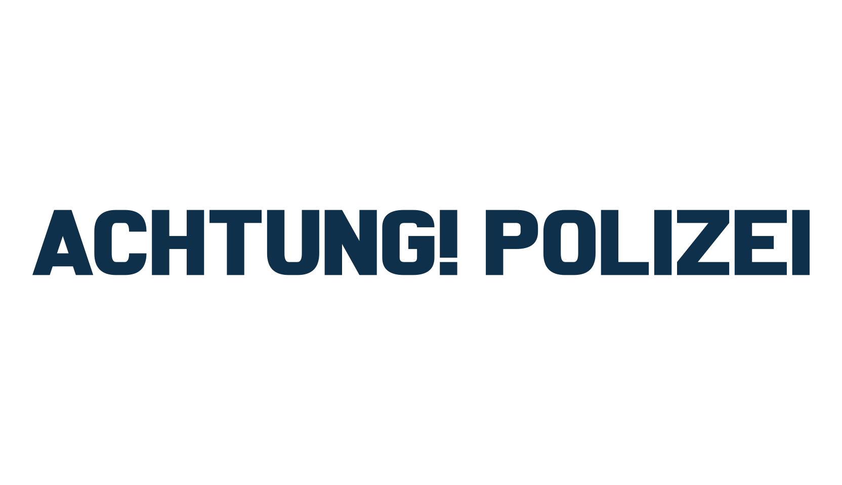 Achtung! Polizei, basic sans serif font preview