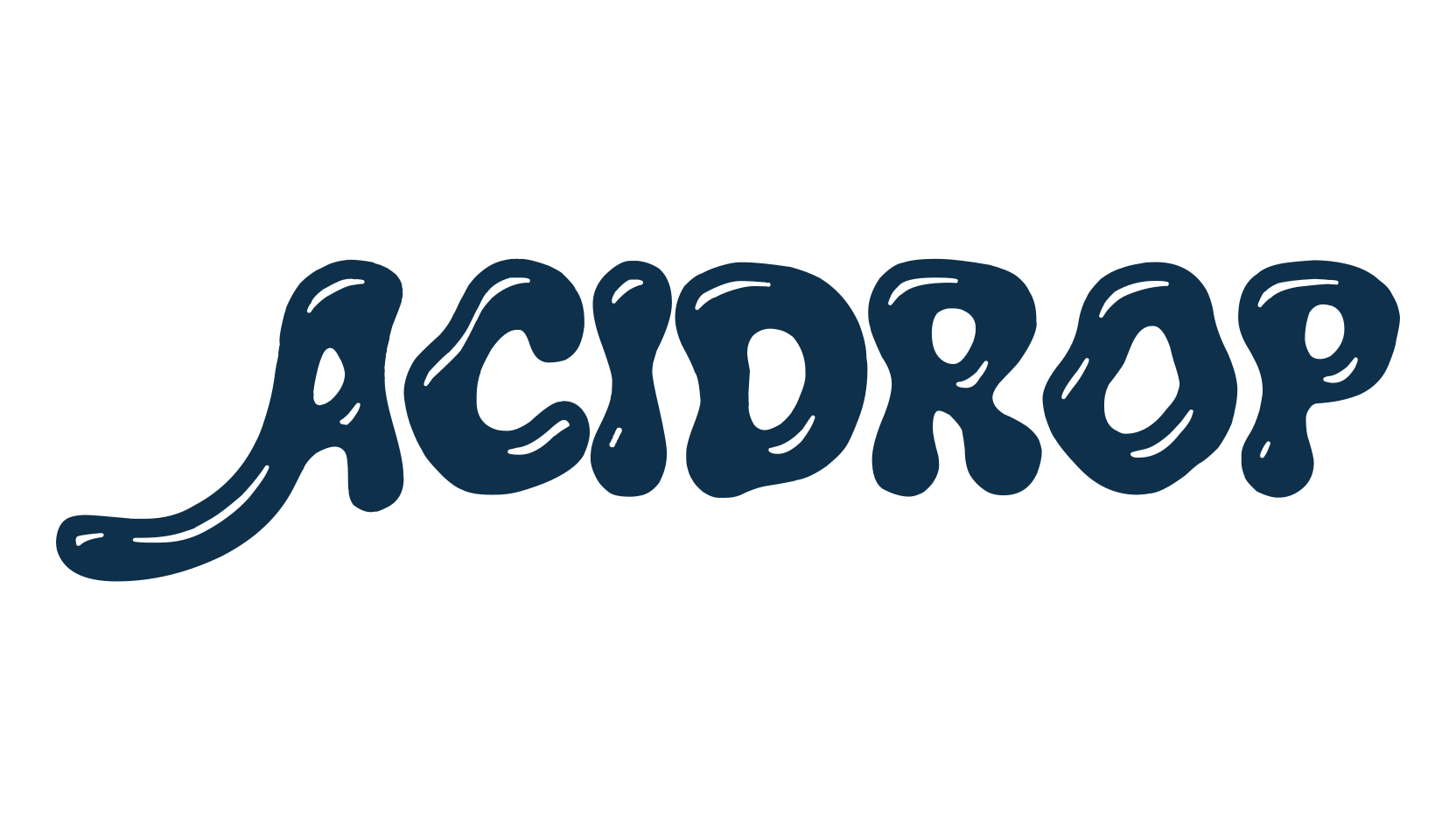 Acidrop, fancy cartoon decorative font preview