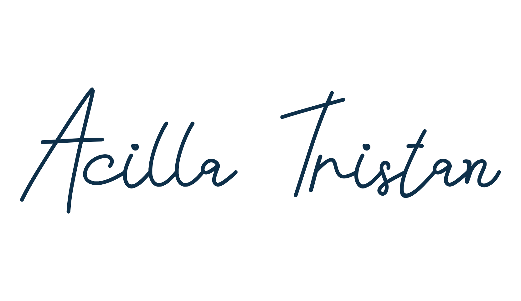 Acilla Tristan, script handwritten fancy decorative calligraphy font preview