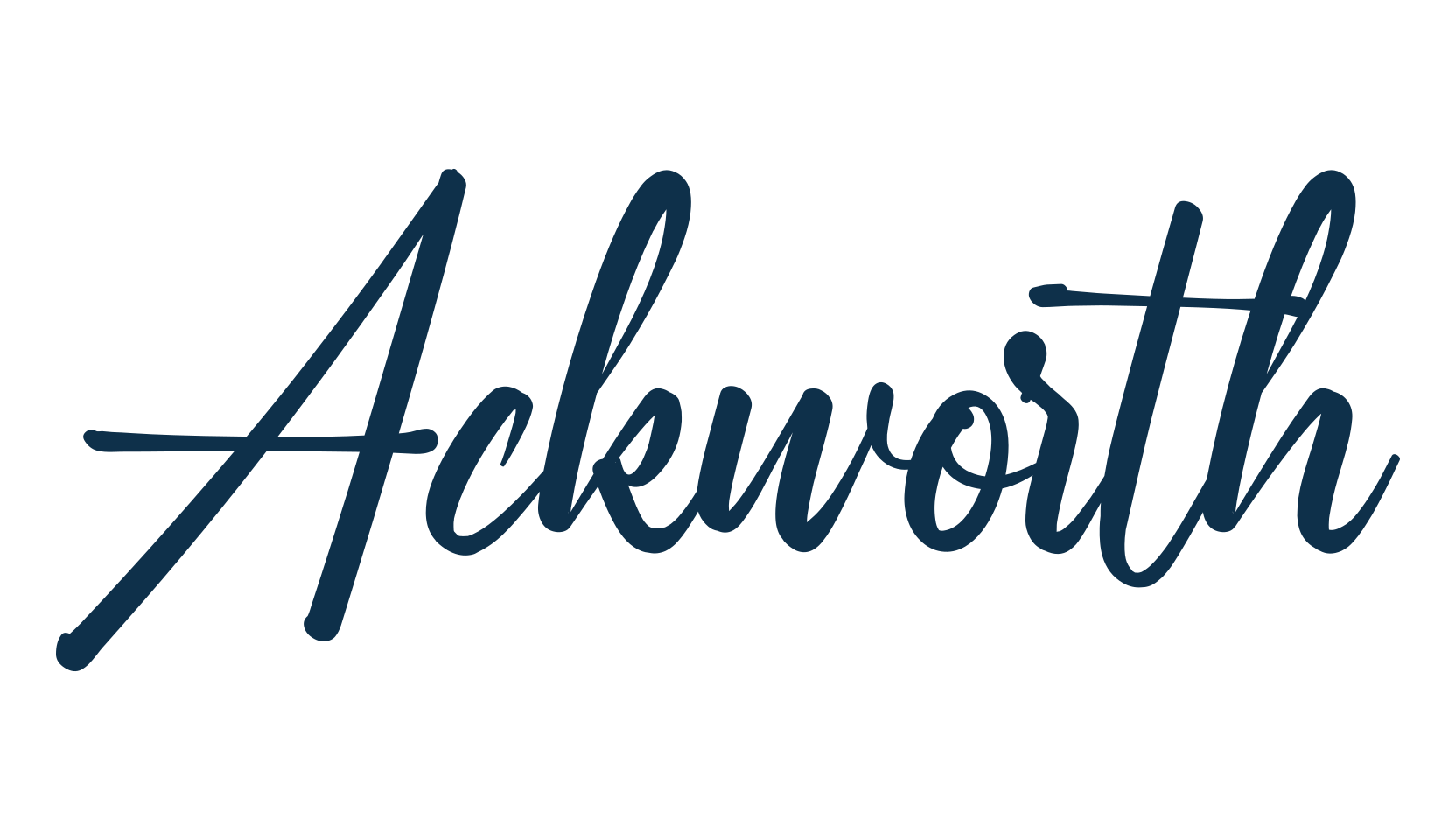 Ackworth, various font preview