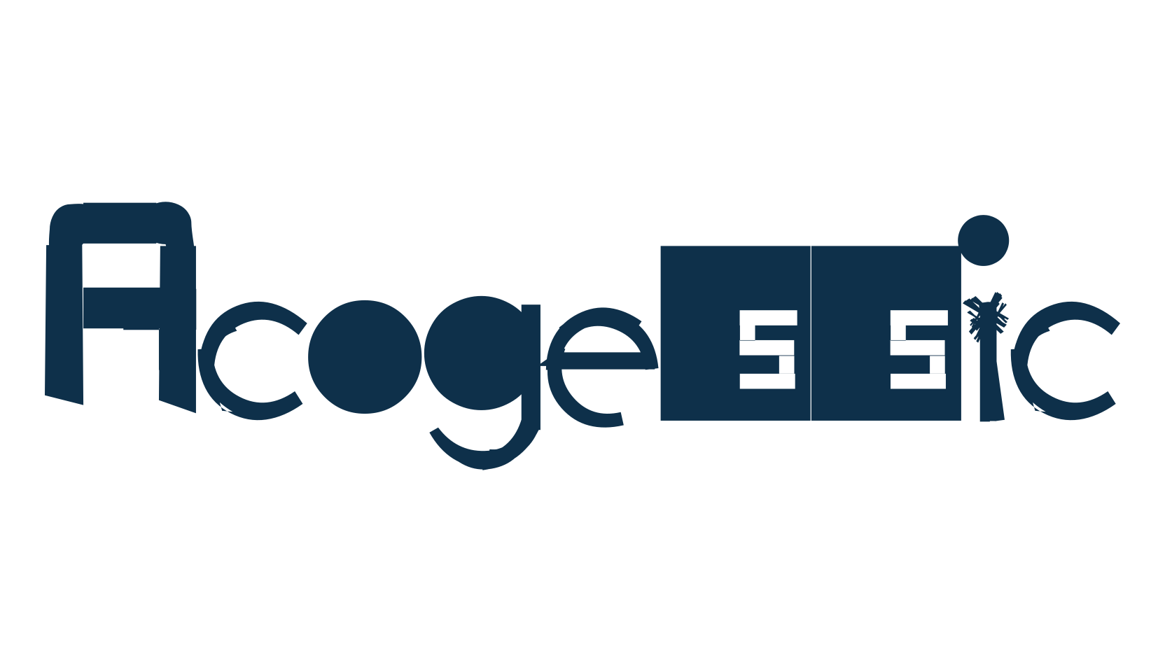 Acogessic, distorted font preview