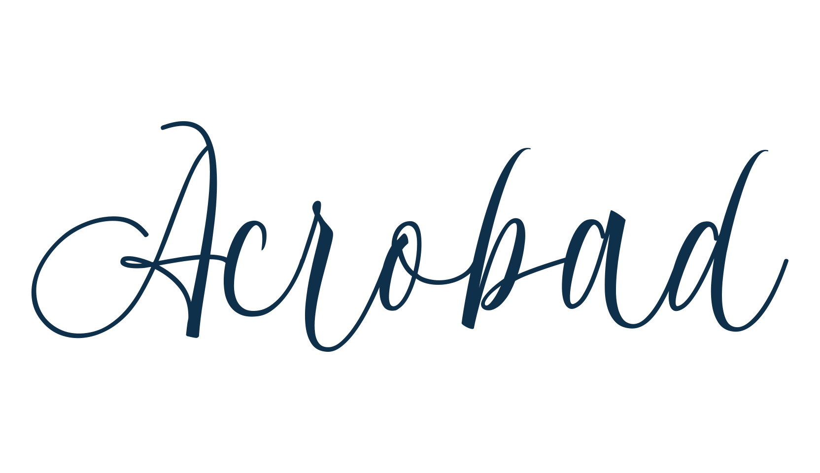 Acrobad, script calligraphy fancy decorative font preview