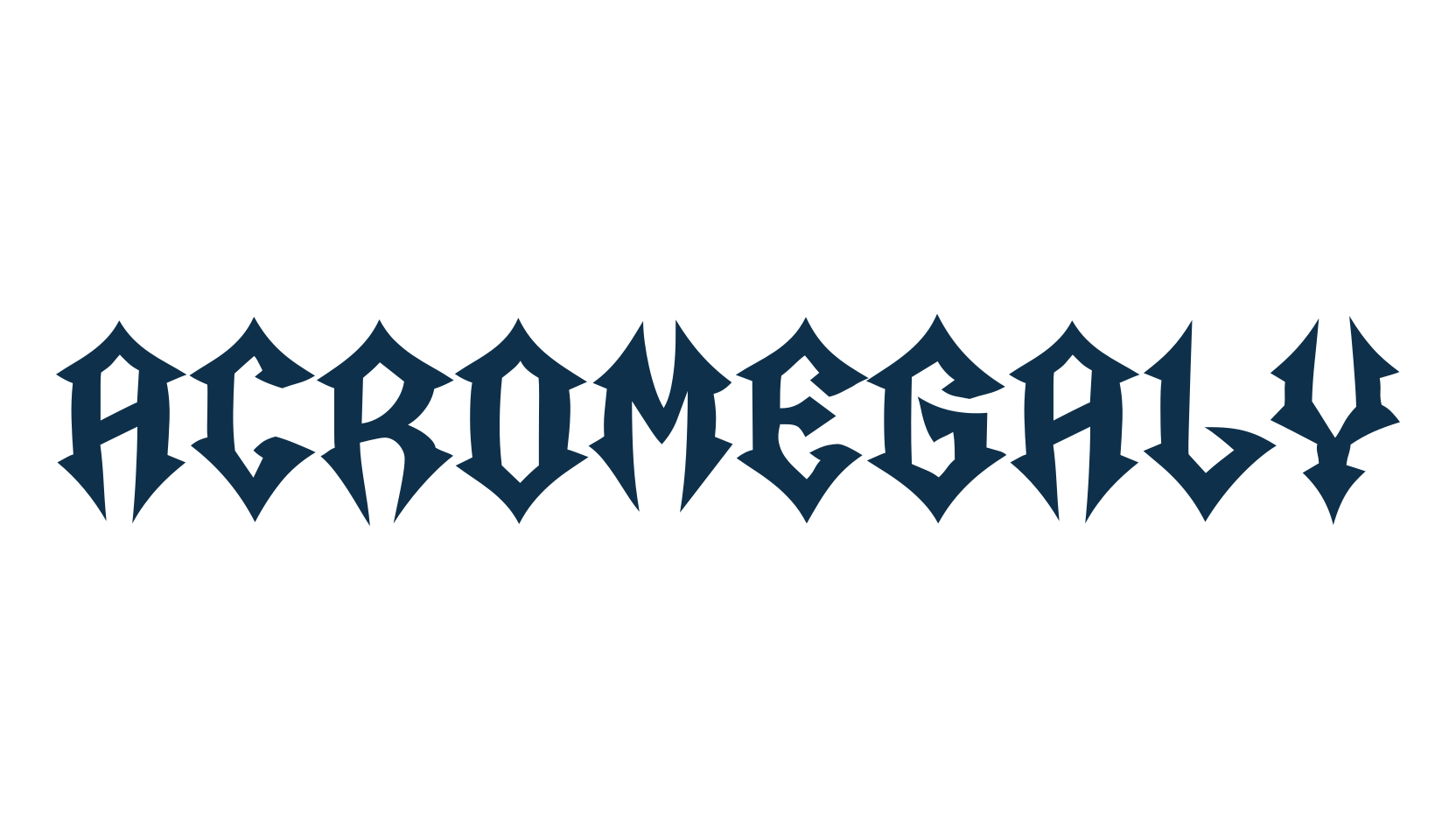 Acromegaly, gothic modern font preview