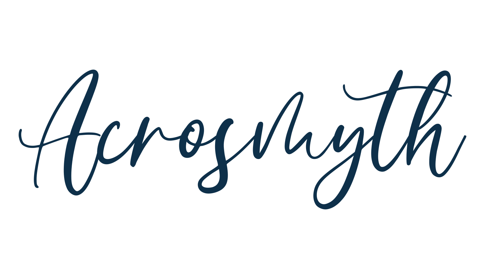 Acrosmyth, script calligraphy fancy decorative font preview