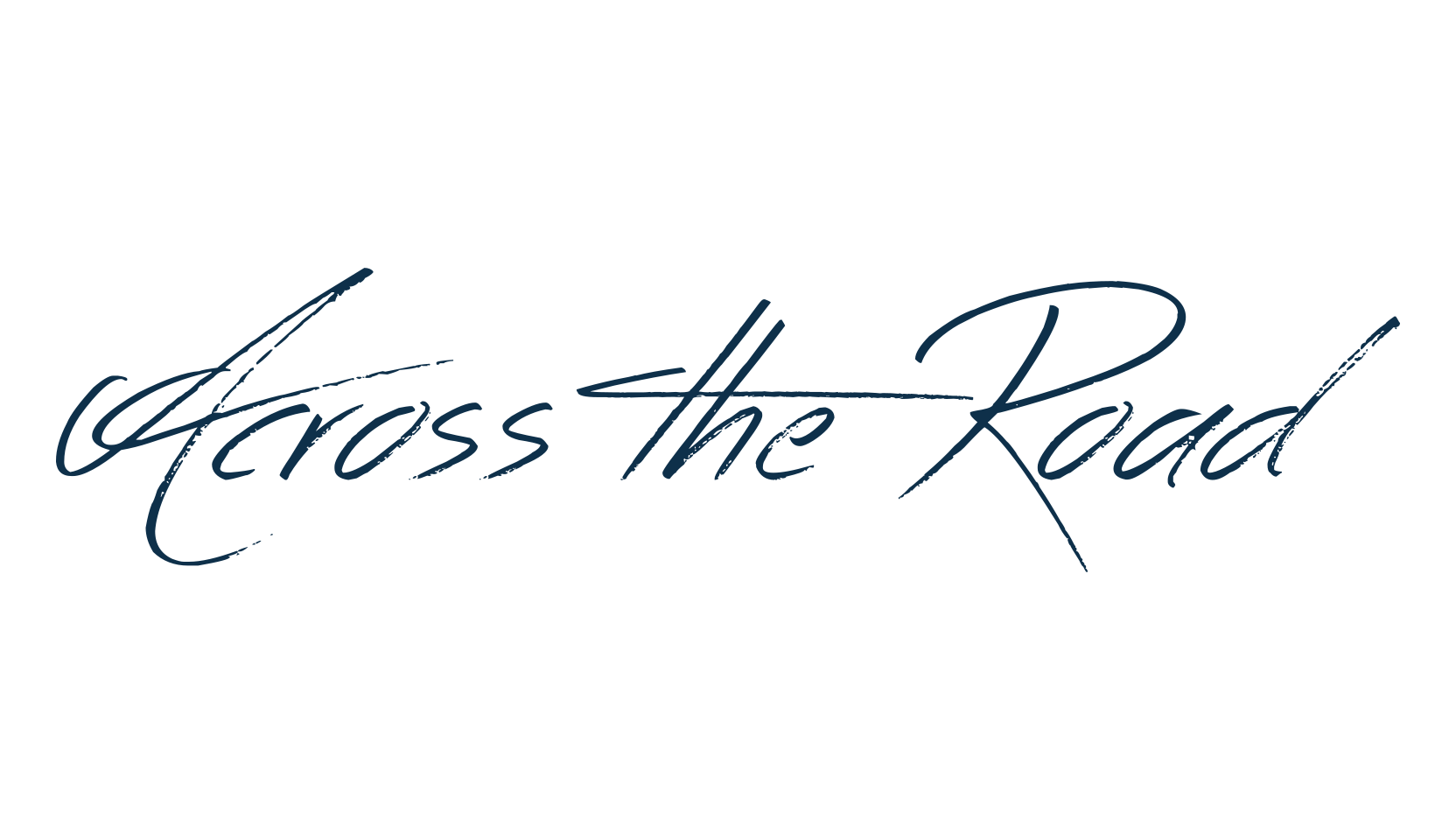 Across the Road, handwriting font preview
