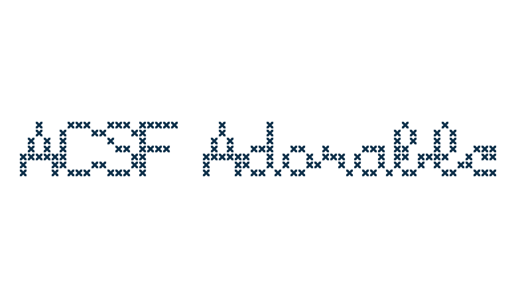 ACSF Adorable, grid font preview