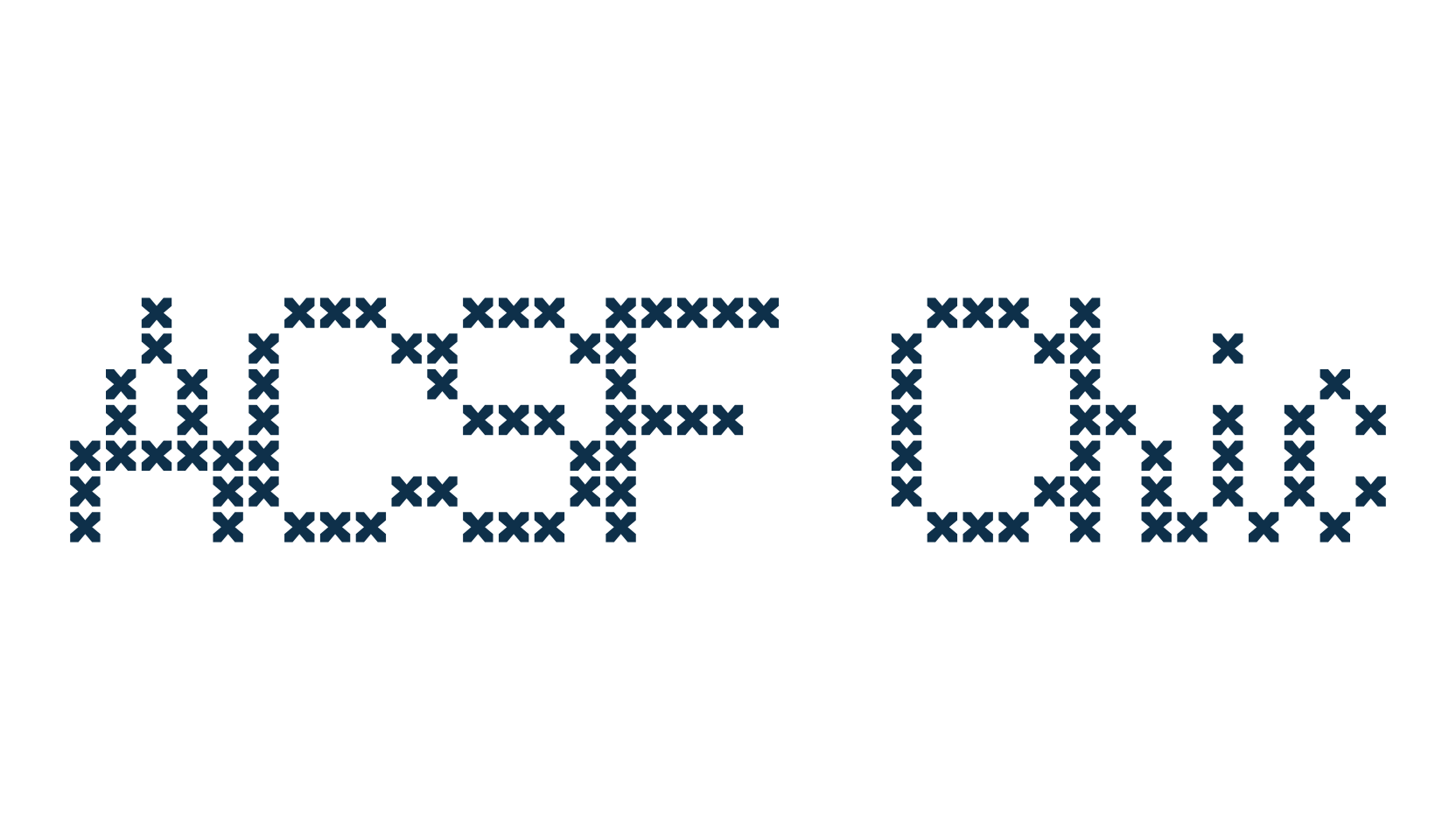 ACSF Chic, grid font preview