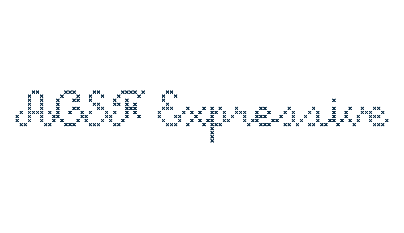 ACSF Expressive, grid font preview