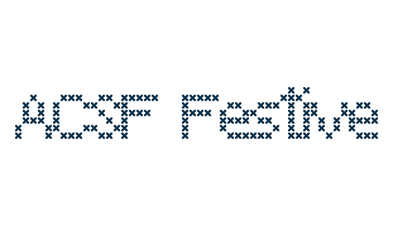 ACSF Festive, grid font preview