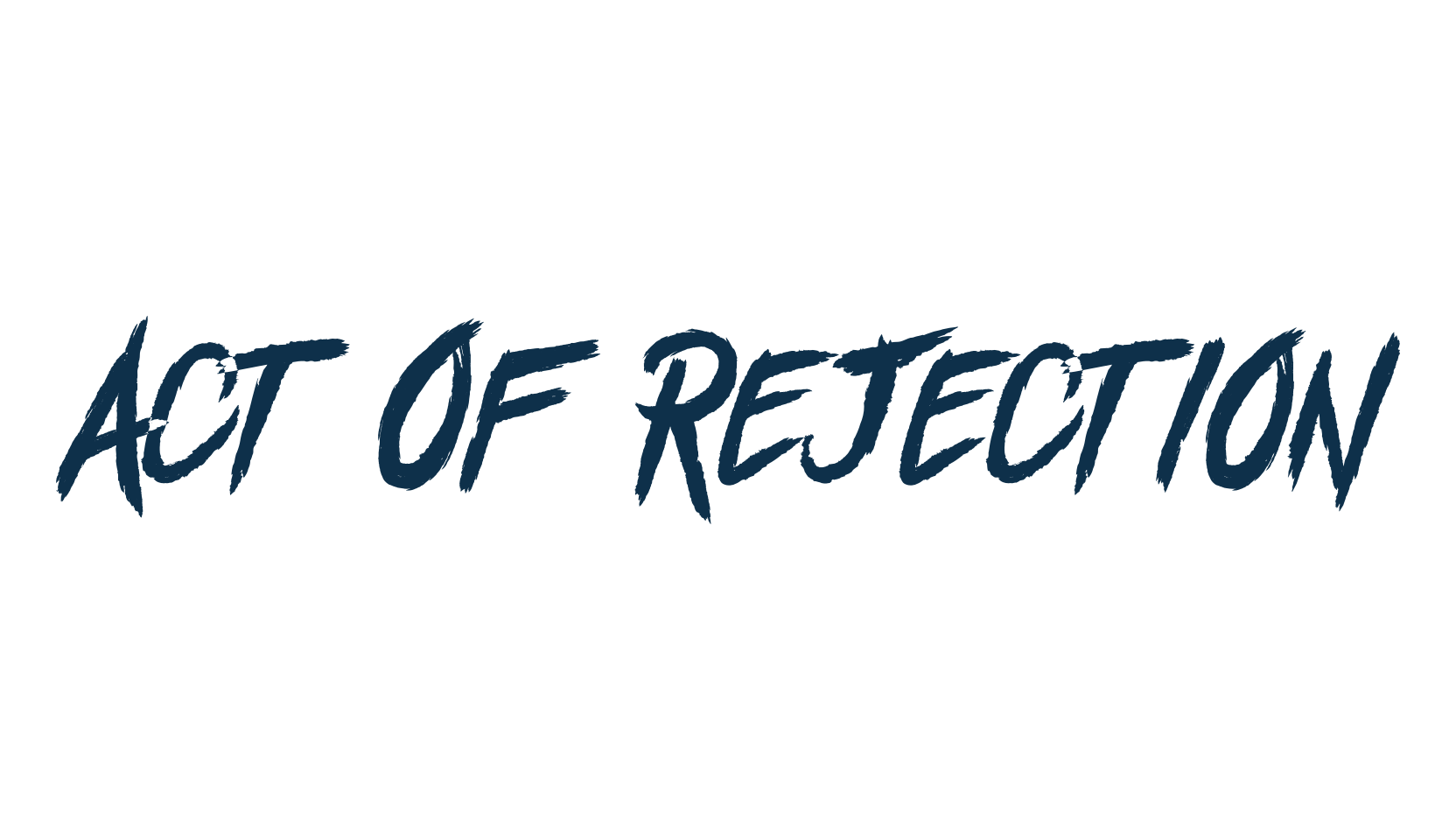 Act Of Rejection, trash font preview