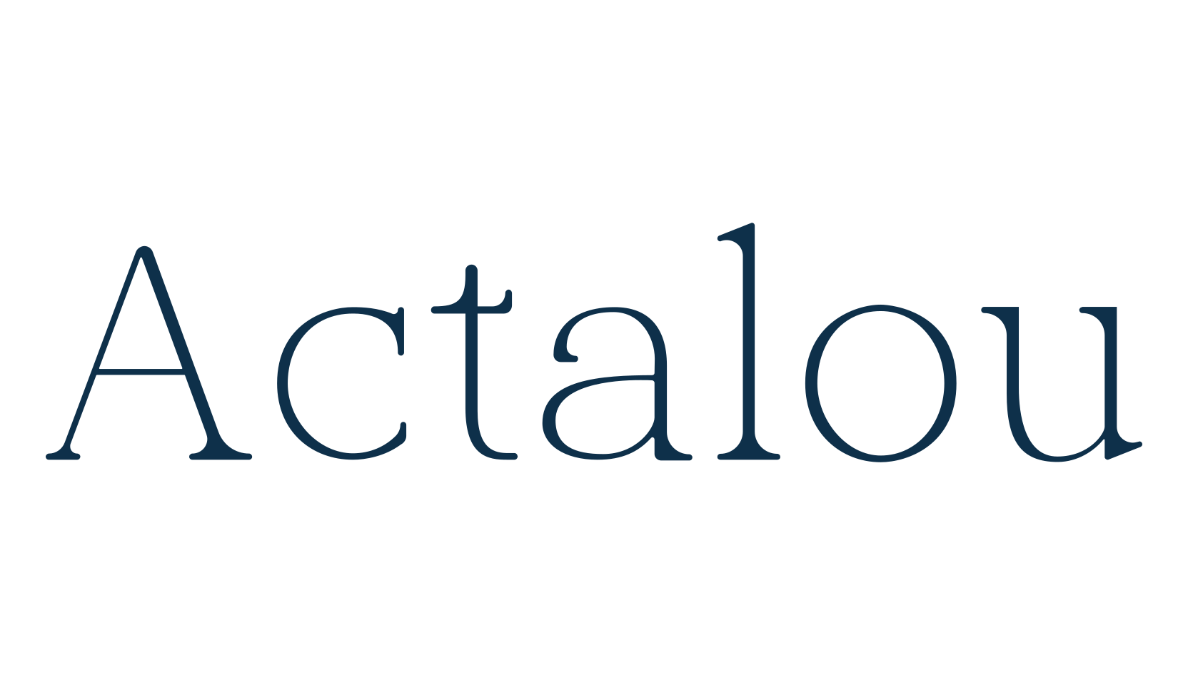 Actalou, basic serif font preview