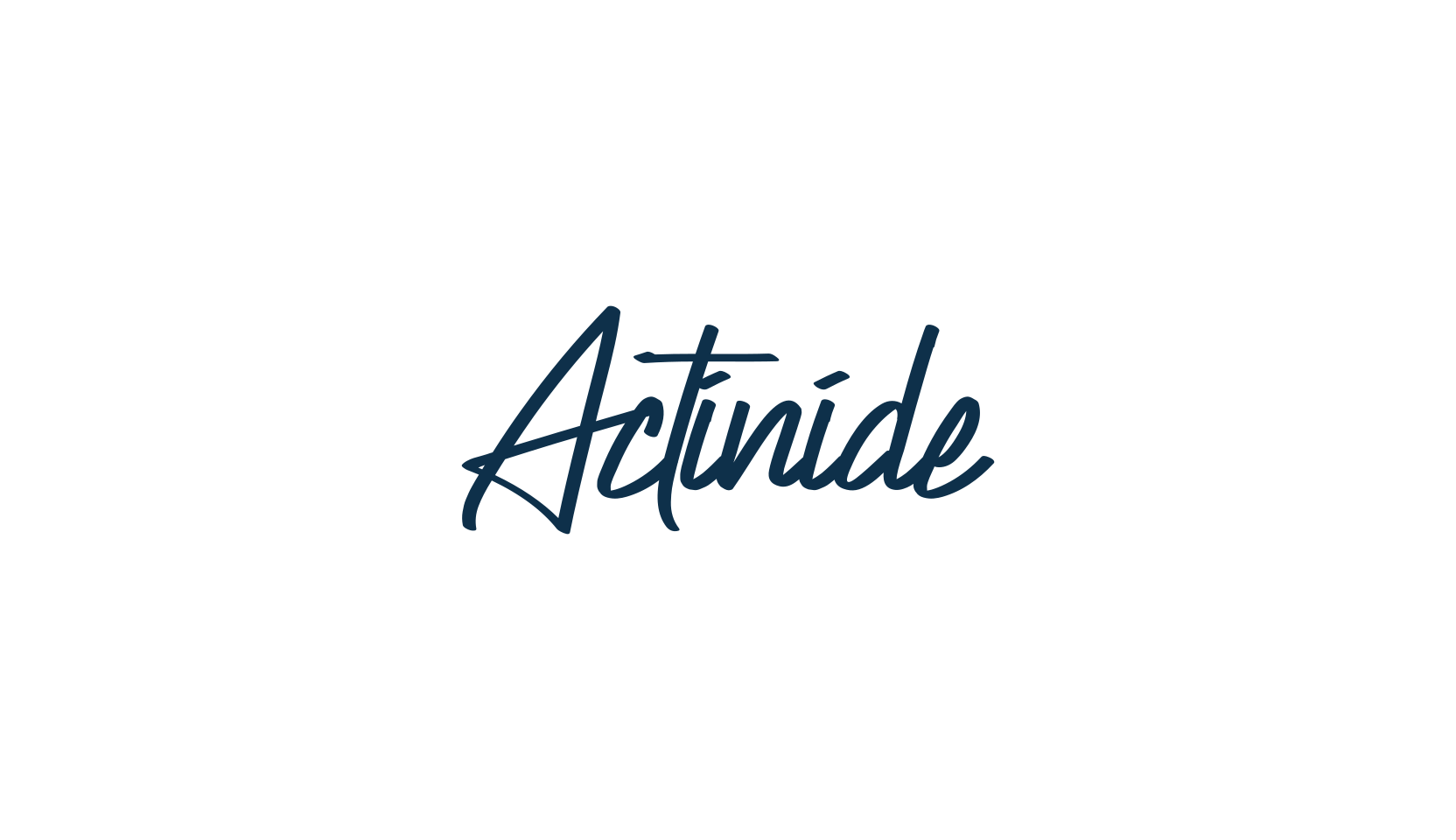 Actinide, handwriting font preview