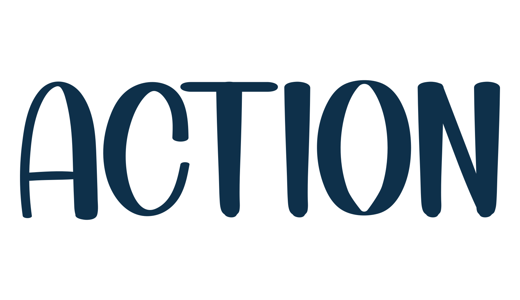 Action (action-3), various font preview