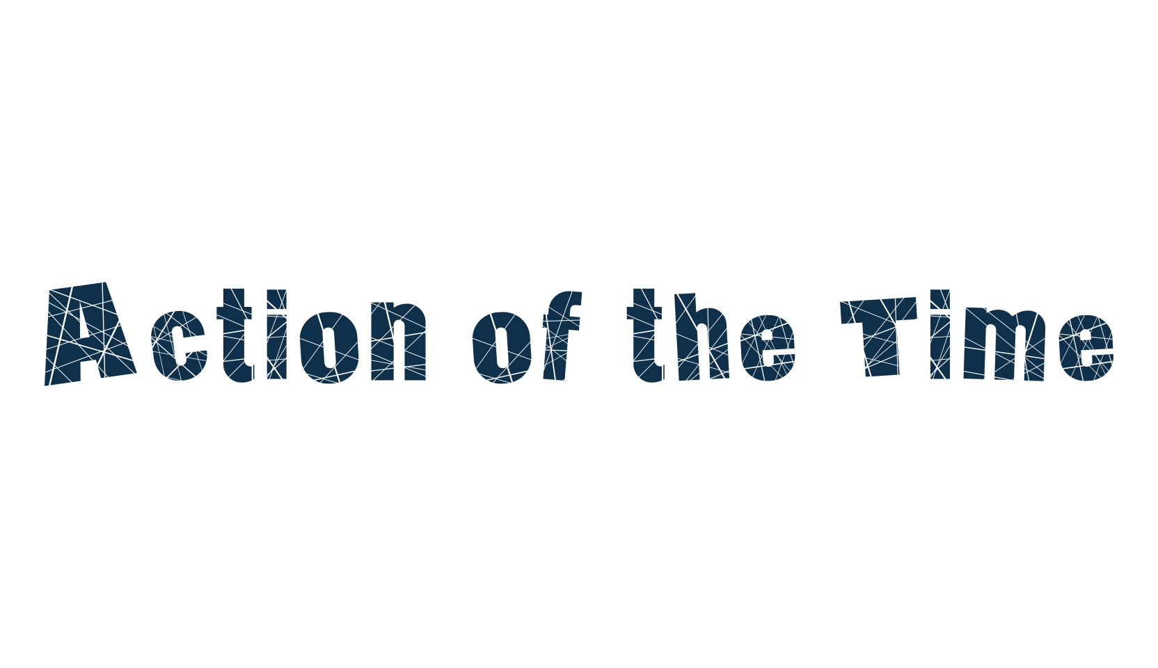 Action of the Time, fancy eroded decorative font preview