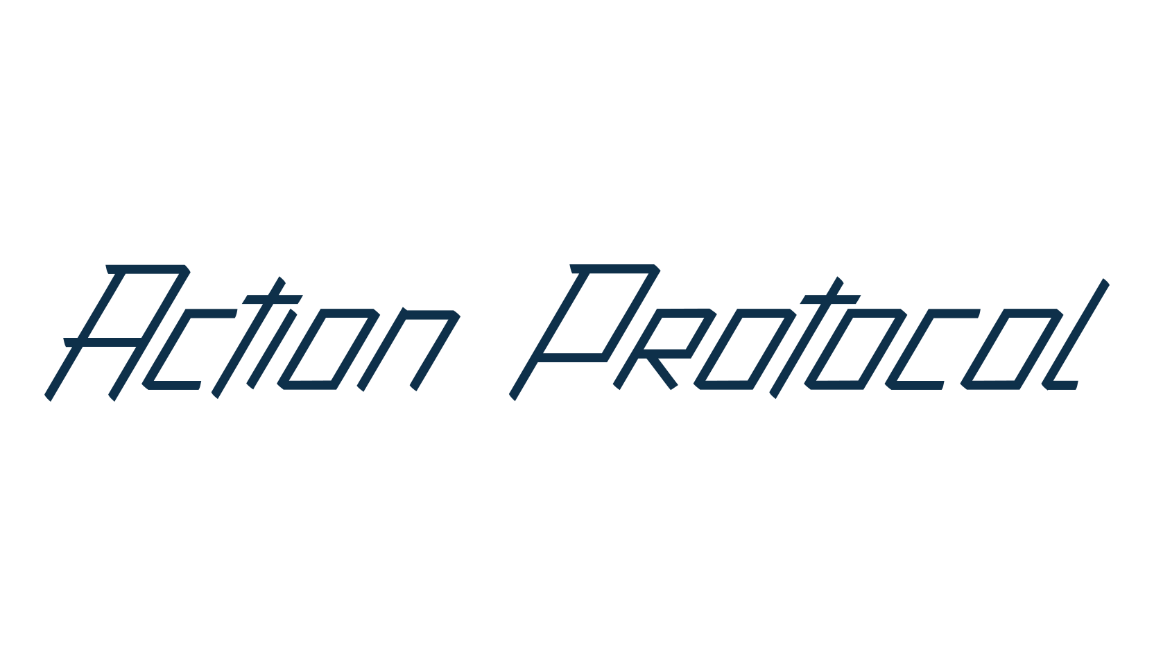 Action Protocol, various font preview