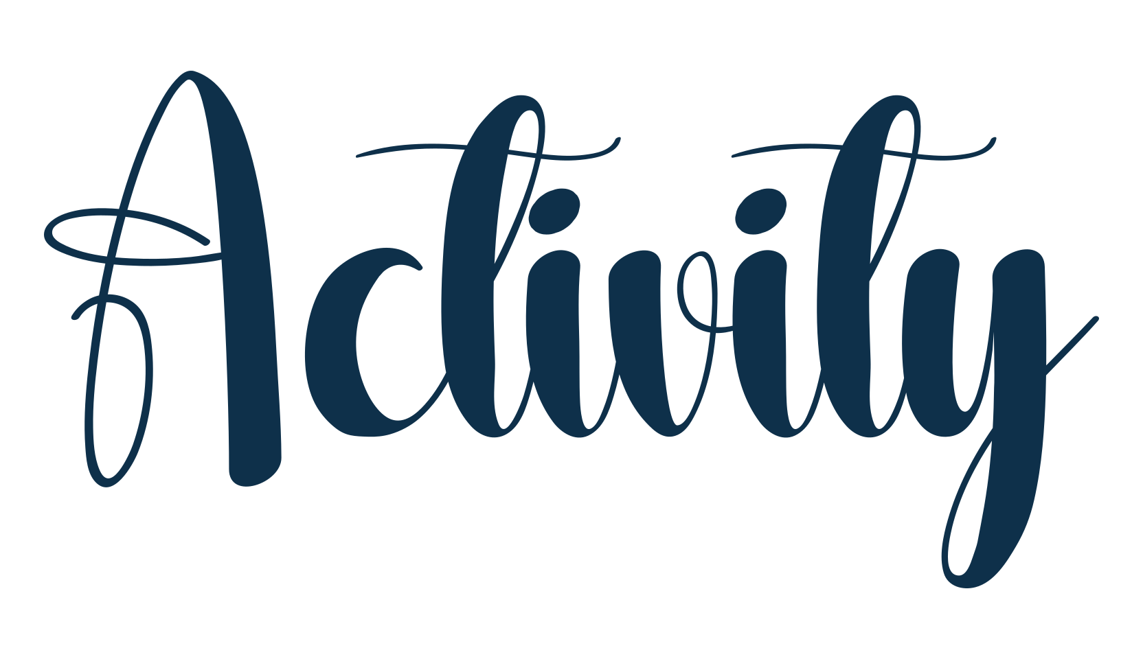 Activity (activity-2), fancy decorative font preview