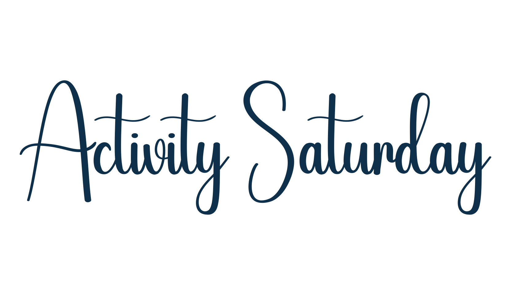 Activity Saturday, various font preview