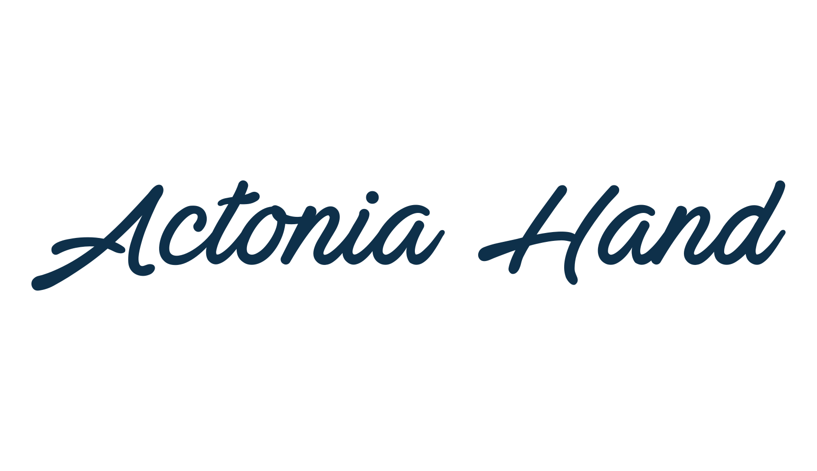 Actonia Hand, fancy various decorative script calligraphy font preview