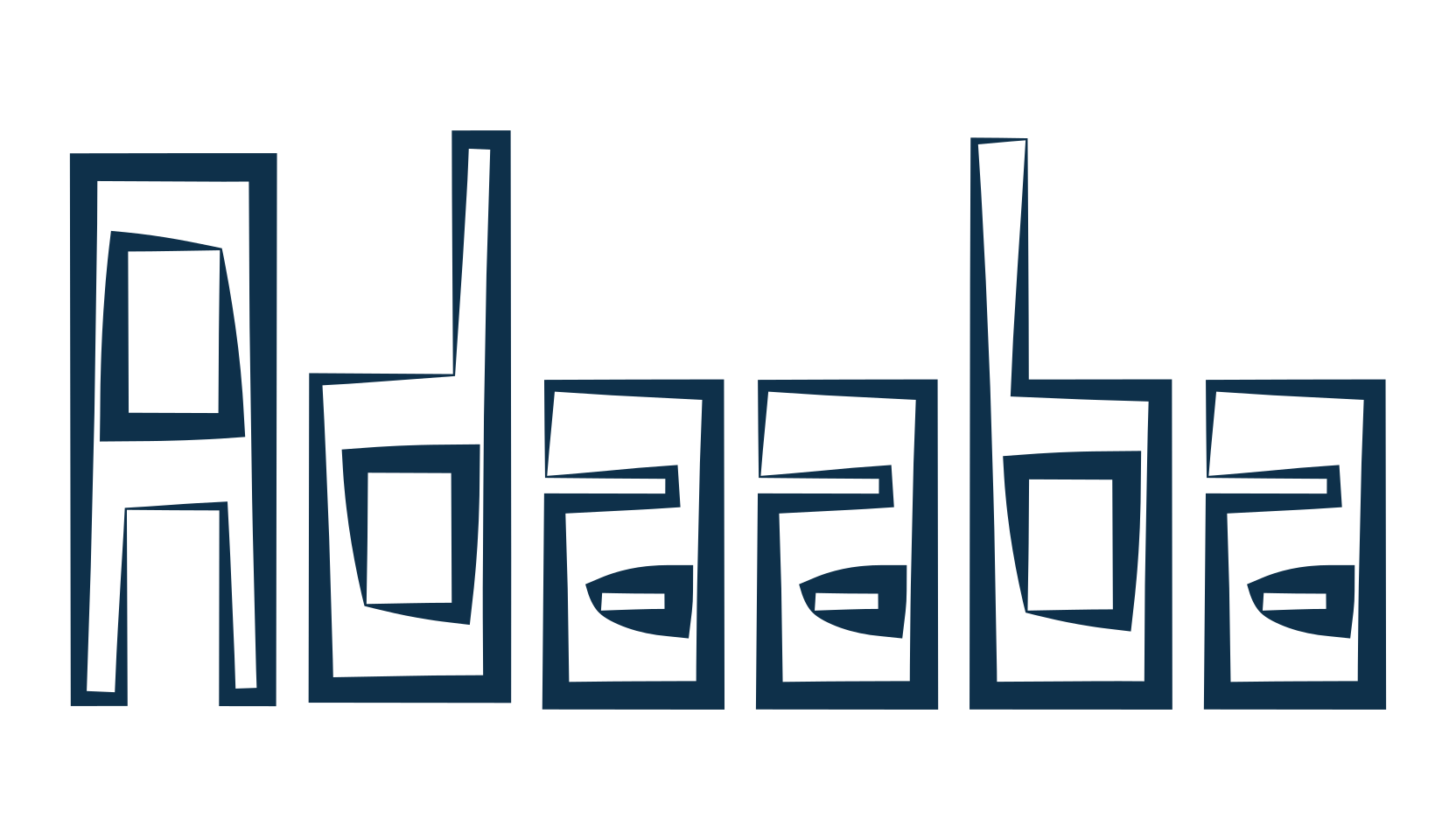 Adaaba, various font preview