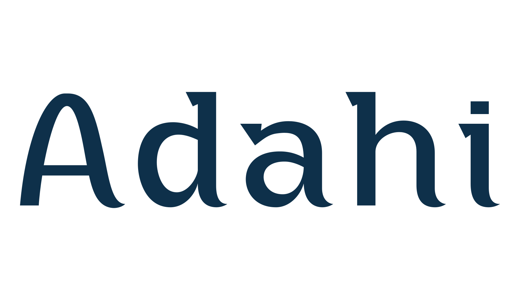 Adahi, various font preview