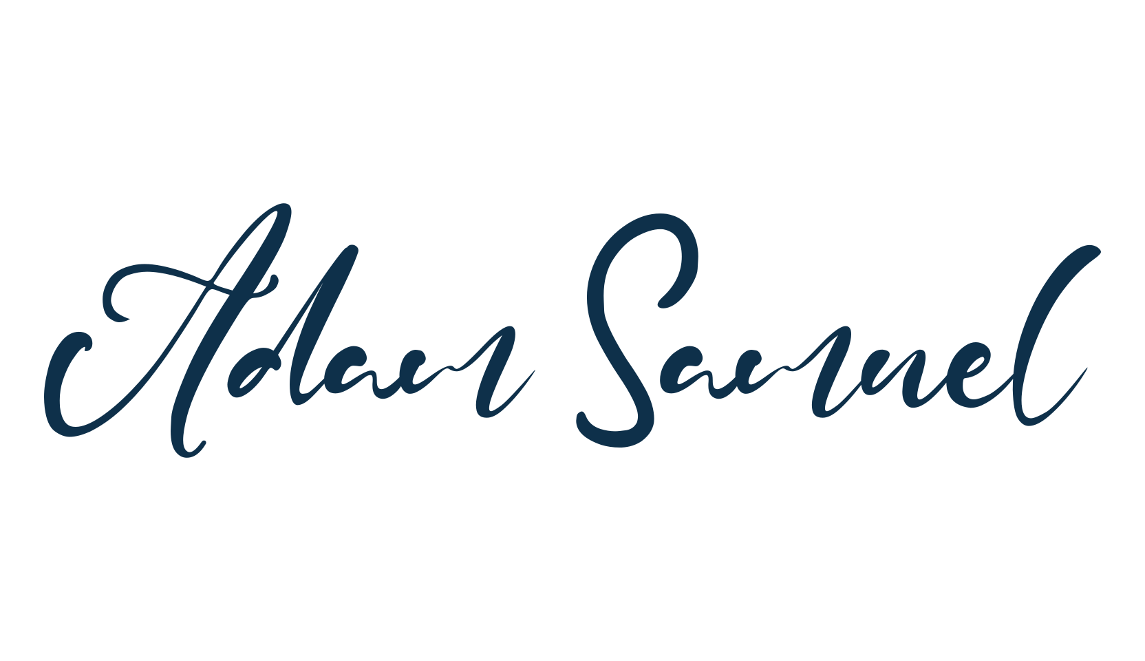 Adam Samuel, script calligraphy fancy decorative font preview