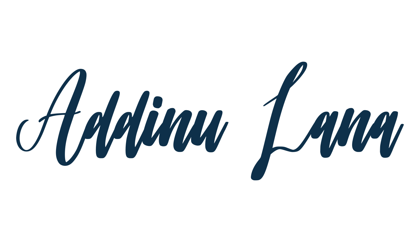 Addinu Lana, script handwritten fancy decorative calligraphy font preview