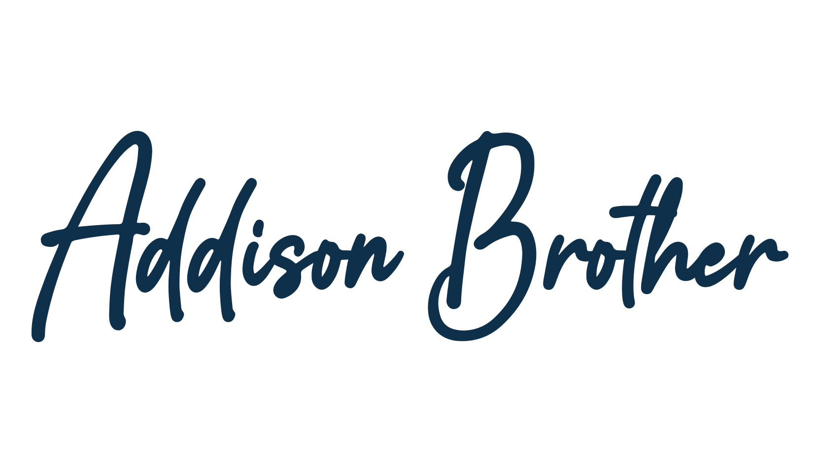 Addison Brother, handwriting font preview