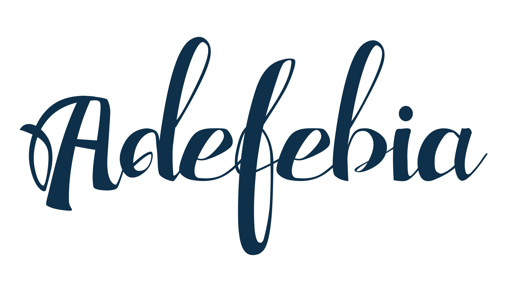 Adefebia, calligraphy font preview