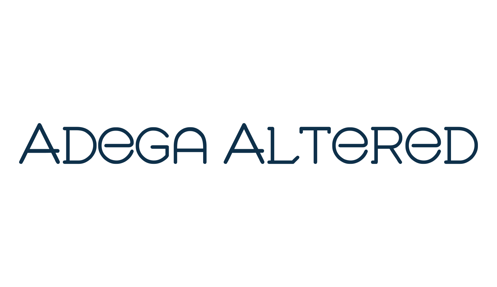 Adega Altered, various font preview