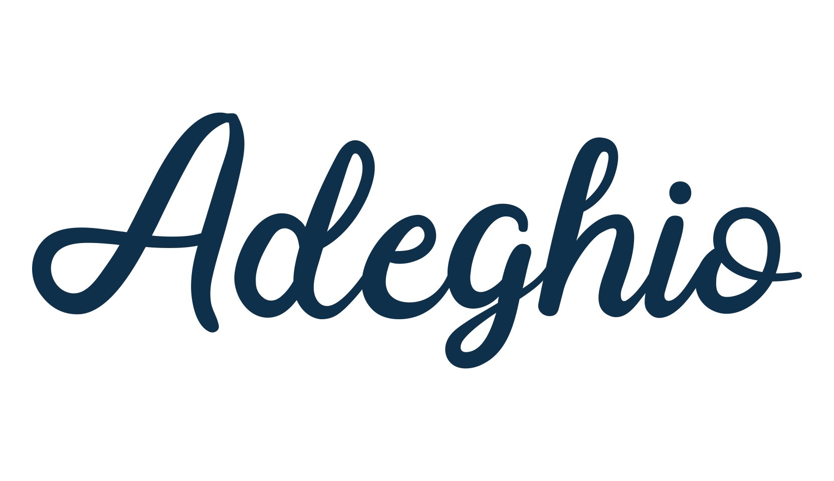 Adeghio, calligraphy font preview