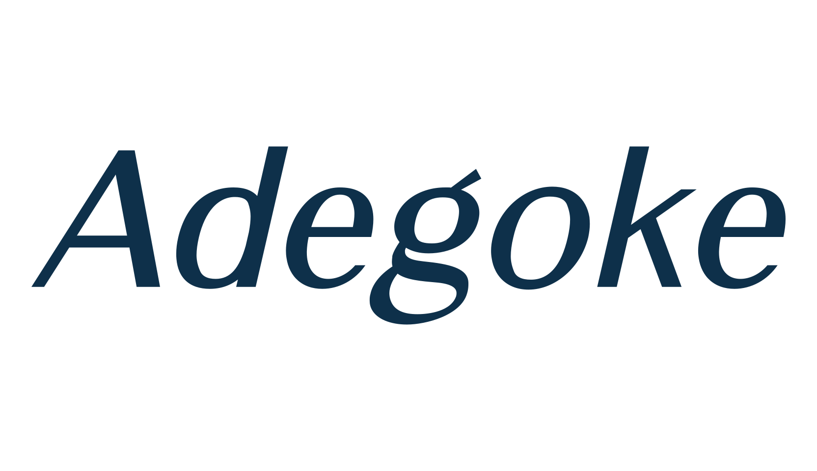 Adegoke, basic sans serif font preview