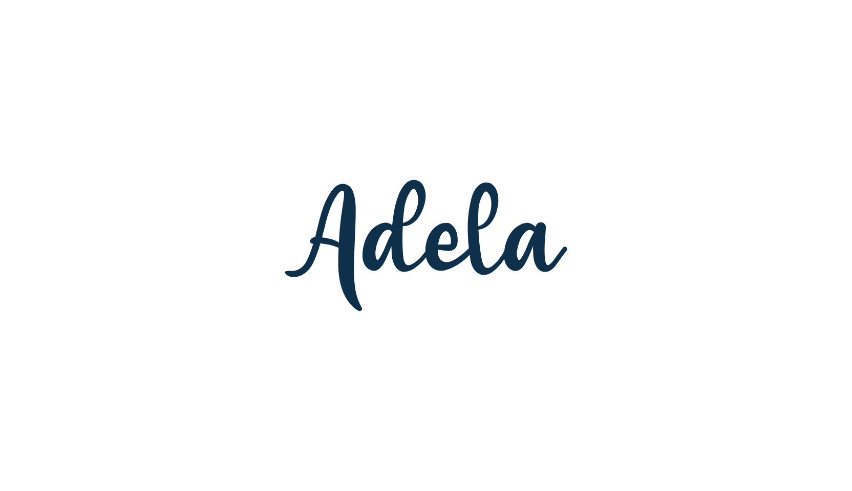Adela, script handwritten fancy decorative calligraphy font preview