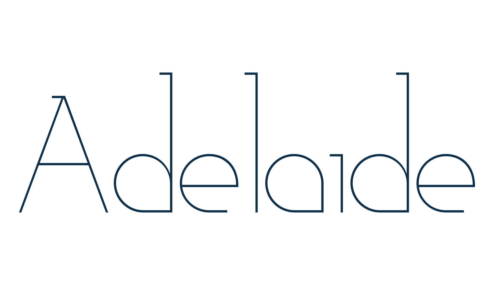 Adelaide, fancy various basic font preview