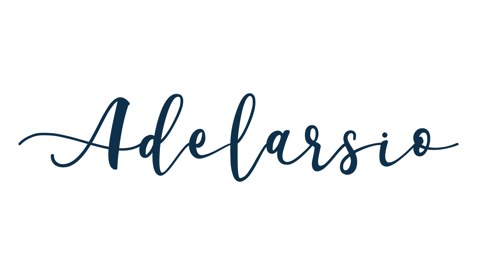 Adelarsio, calligraphy font preview
