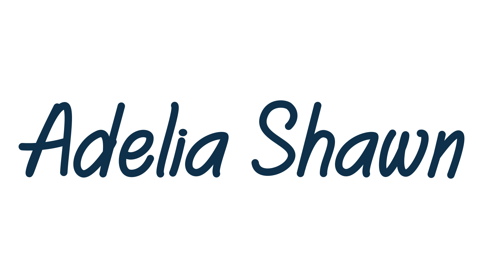 Adelia Shawn, fancy cartoon decorative comic font preview