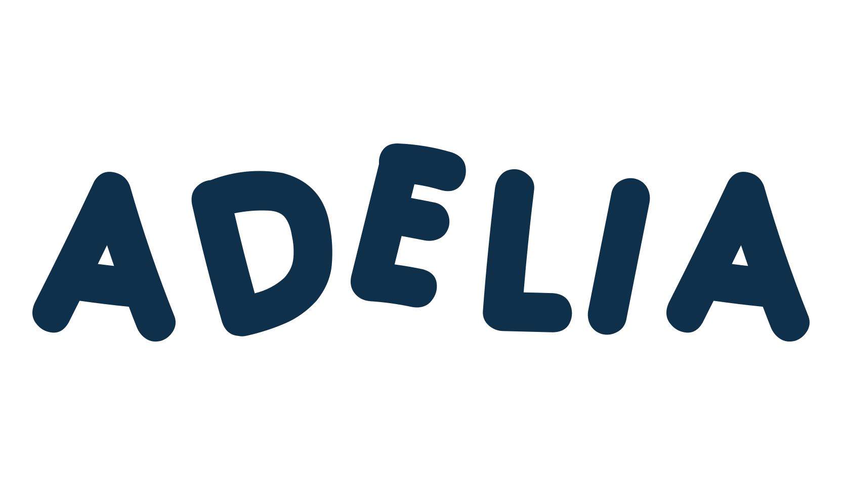 Adelia, fancy cartoon decorative font preview