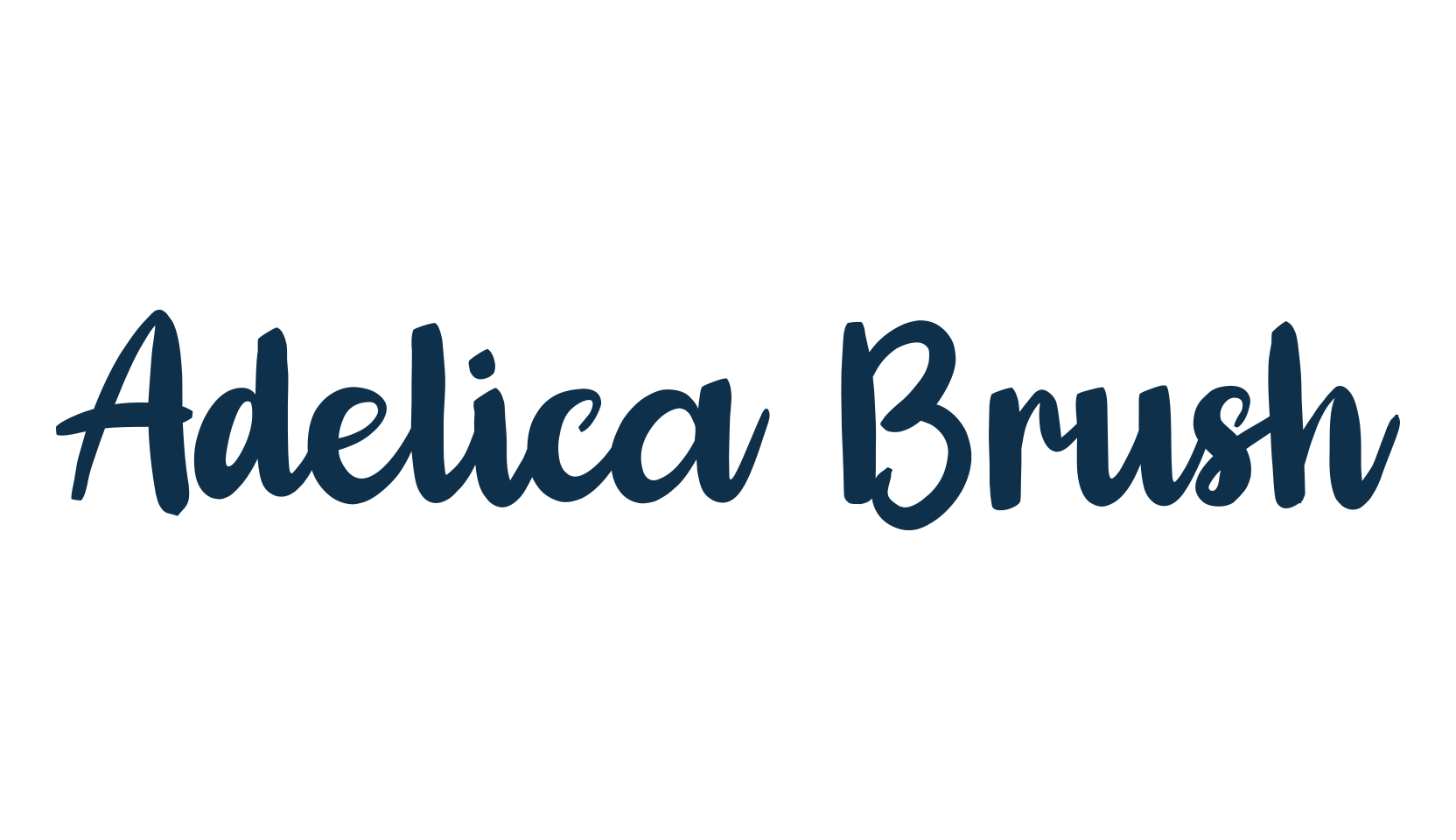 Adelica Brush, script brush fancy decorative calligraphy font preview