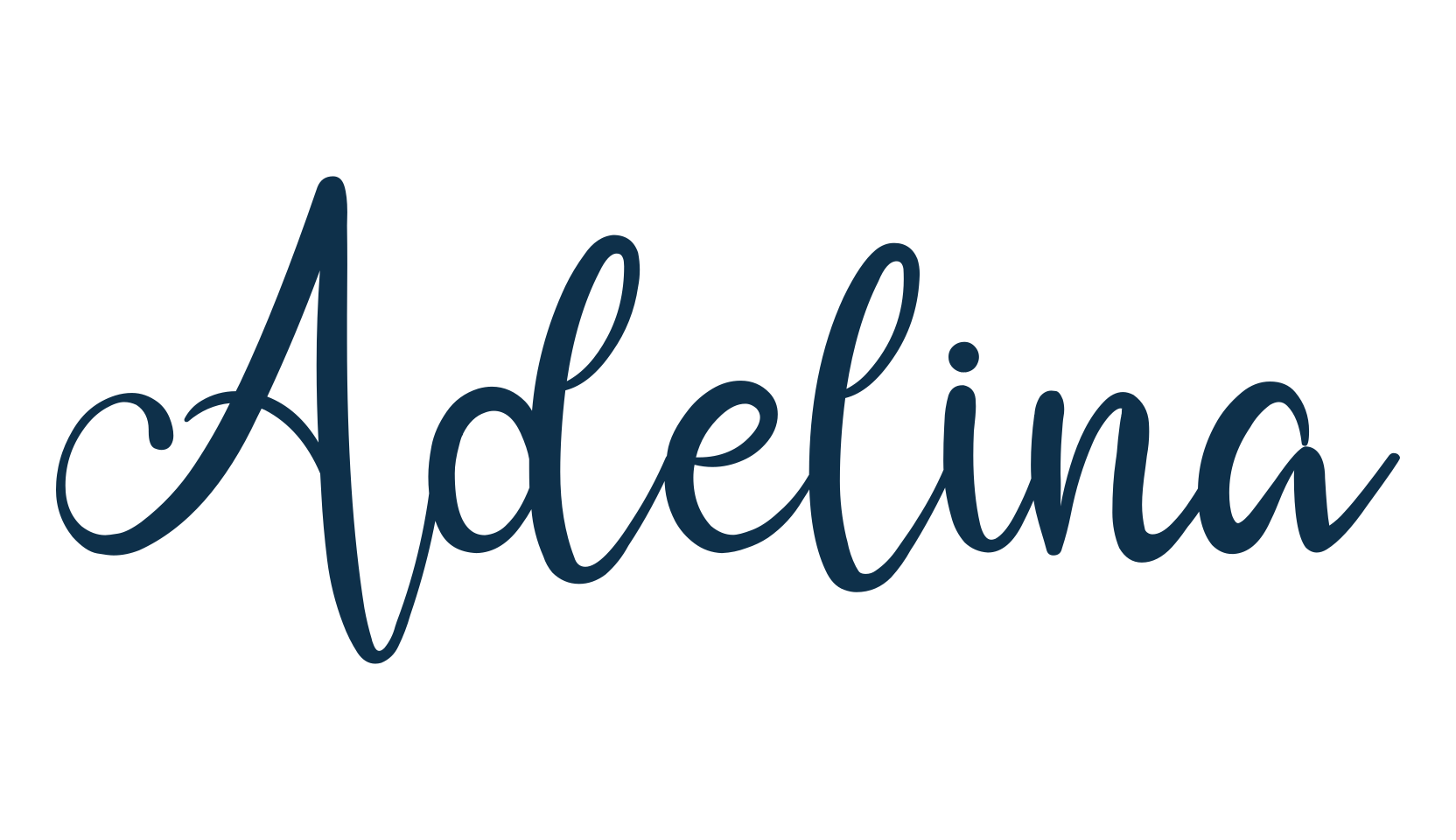 Adelina (adelina), fancy various decorative script calligraphy font preview
