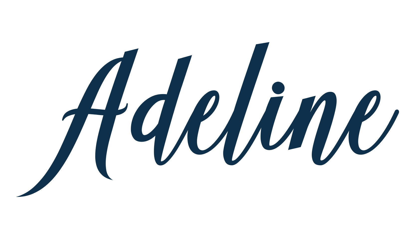 Adeline (adeline), script calligraphy fancy decorative font preview