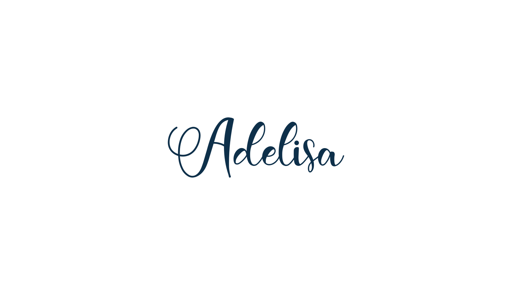 Adelisa, calligraphy font preview
