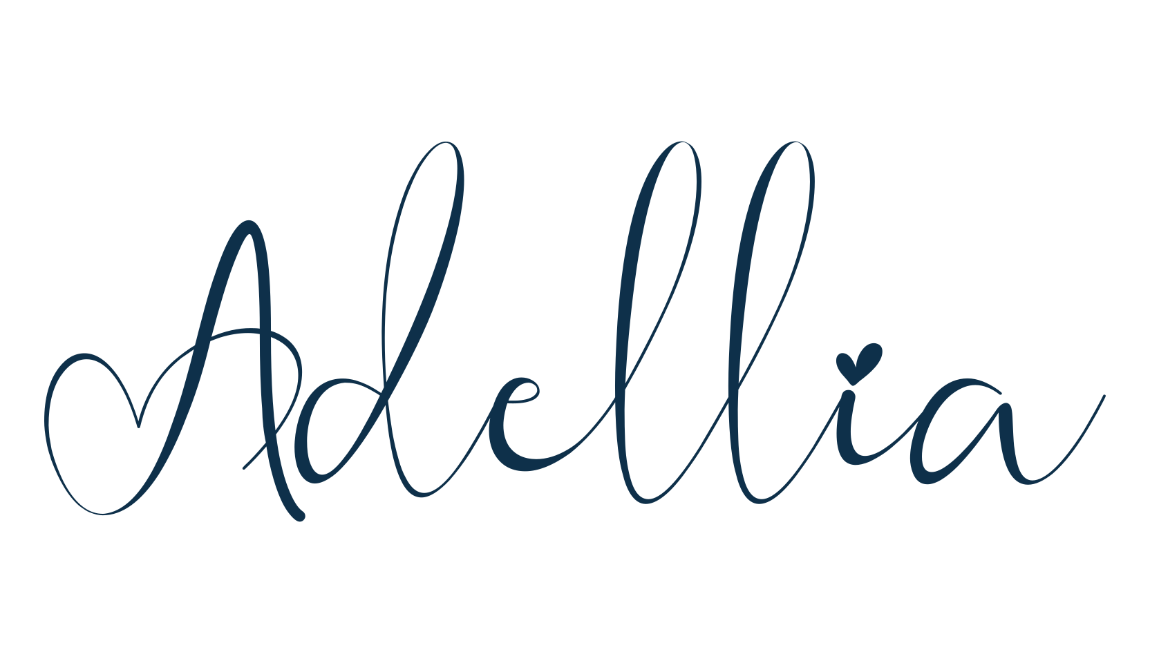 Adellia, calligraphy font preview