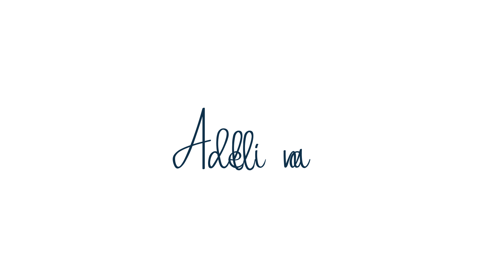 Adellina, script handwritten fancy decorative calligraphy font preview