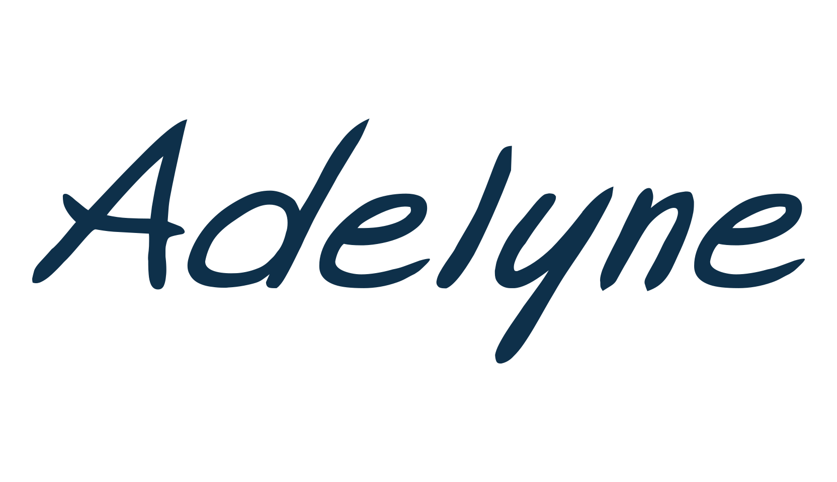 Adelyne, handwriting font preview