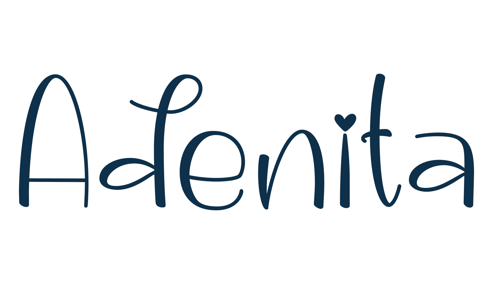 Adenita, various font preview