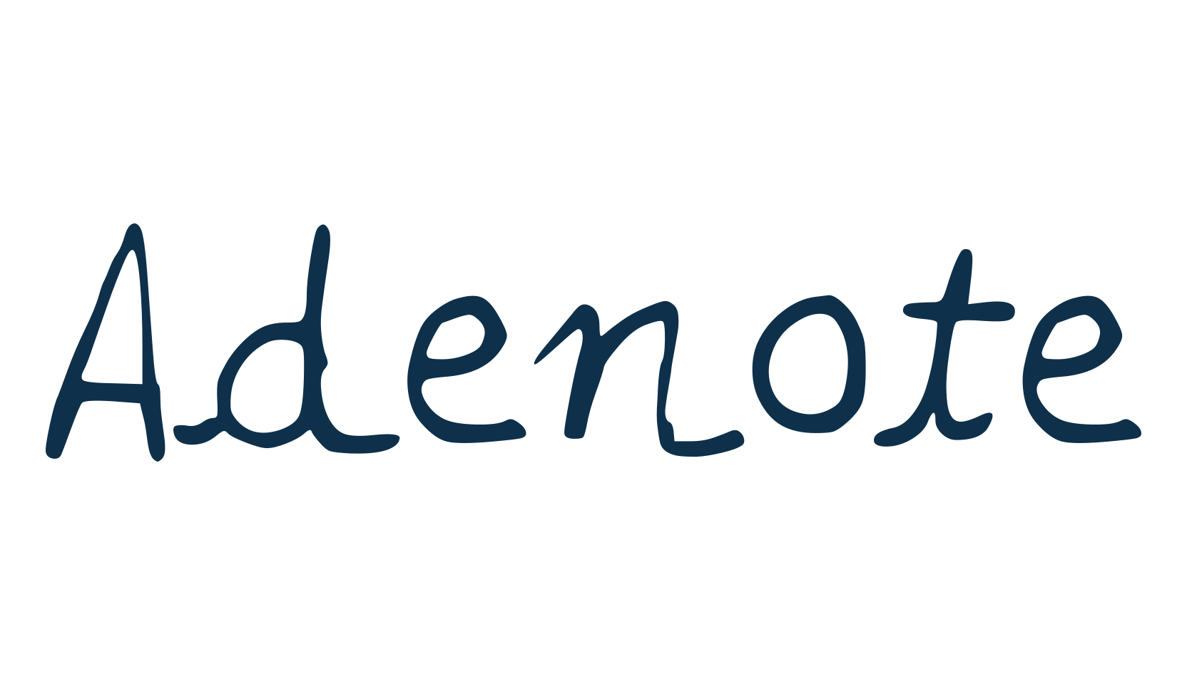 Adenote, script handwritten fancy decorative calligraphy font preview